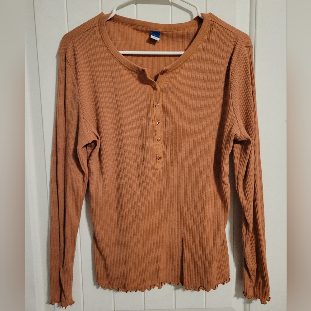 Old Navy Button Henley Size Large